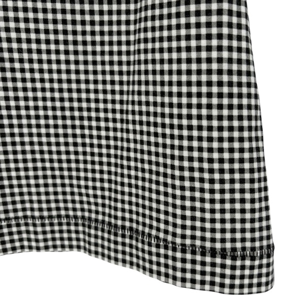 NWT DÔEN Angie Straight Neck Tank | Sz Medium | Noir La Maddalena Gingham Black - Picture 6 of 14